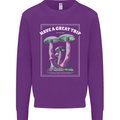 Have a Great Trip Magic Mushrooms LSD Hippy Kids Sweatshirt Jumper Purple