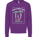 Have a Great Trip Magic Mushrooms LSD Hippy Kids Sweatshirt Jumper Purple