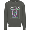 Have a Great Trip Magic Mushrooms LSD Hippy Kids Sweatshirt Jumper Storm Grey