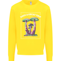 Have a Great Trip Magic Mushrooms LSD Hippy Kids Sweatshirt Jumper Yellow
