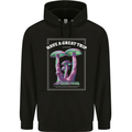 Have a Great Trip Magic Mushrooms LSD Hippy Mens 80% Cotton Hoodie Black