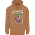 Have a Great Trip Magic Mushrooms LSD Hippy Mens 80% Cotton Hoodie Caramel Latte