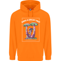 Have a Great Trip Magic Mushrooms LSD Hippy Mens 80% Cotton Hoodie Orange
