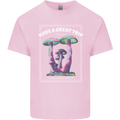 Have a Great Trip Magic Mushrooms LSD Hippy Mens Cotton T-Shirt Tee Top Light Pink
