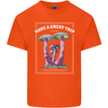 Have a Great Trip Magic Mushrooms LSD Hippy Mens Cotton T-Shirt Tee Top Orange