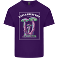 Have a Great Trip Magic Mushrooms LSD Hippy Mens Cotton T-Shirt Tee Top Purple