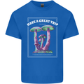 Have a Great Trip Magic Mushrooms LSD Hippy Mens Cotton T-Shirt Tee Top Royal Blue