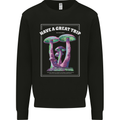 Have a Great Trip Magic Mushrooms LSD Hippy Mens Sweatshirt Jumper Black