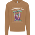 Have a Great Trip Magic Mushrooms LSD Hippy Mens Sweatshirt Jumper Caramel Latte