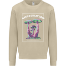 Have a Great Trip Magic Mushrooms LSD Hippy Mens Sweatshirt Jumper Sand