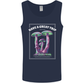 Have a Great Trip Magic Mushrooms LSD Hippy Mens Vest Tank Top Navy Blue