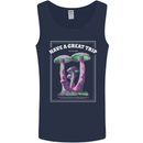 Have a Great Trip Magic Mushrooms LSD Hippy Mens Vest Tank Top Navy Blue
