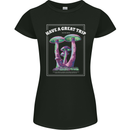 Have a Great Trip Magic Mushrooms LSD Hippy Womens Petite Cut T-Shirt Black