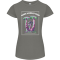 Have a Great Trip Magic Mushrooms LSD Hippy Womens Petite Cut T-Shirt Charcoal