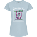 Have a Great Trip Magic Mushrooms LSD Hippy Womens Petite Cut T-Shirt Light Blue
