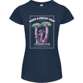 Have a Great Trip Magic Mushrooms LSD Hippy Womens Petite Cut T-Shirt Navy Blue