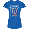 Have a Great Trip Magic Mushrooms LSD Hippy Womens Petite Cut T-Shirt Royal Blue