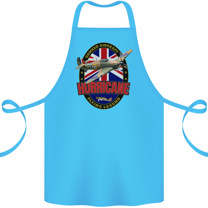 Hawker Hurricane Flying Legend Cotton Apron 100% Organic Turquoise
