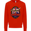 Hawker Hurricane Flying Legend Kids Sweatshirt Jumper Bright Red