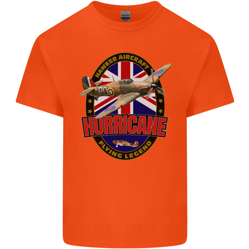 Hawker Hurricane Flying Legend Kids T-Shirt Childrens Orange