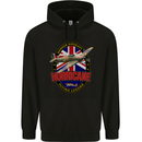 Hawker Hurricane Flying Legend Mens 80% Cotton Hoodie Black