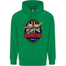 Hawker Hurricane Flying Legend Mens 80% Cotton Hoodie Irish Green