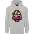 Hawker Hurricane Flying Legend Mens 80% Cotton Hoodie Sports Grey