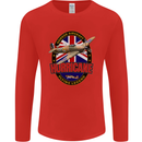 Hawker Hurricane Flying Legend Mens Long Sleeve T-Shirt Red