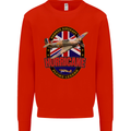 Hawker Hurricane Flying Legend Mens Sweatshirt Jumper Bright Red