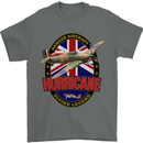 Hawker Hurricane Flying Legend Mens T-Shirt Cotton Gildan Charcoal