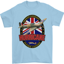 Hawker Hurricane Flying Legend Mens T-Shirt Cotton Gildan Light Blue