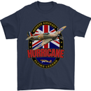 Hawker Hurricane Flying Legend Mens T-Shirt Cotton Gildan Navy Blue