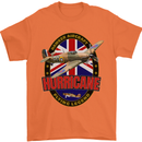 Hawker Hurricane Flying Legend Mens T-Shirt Cotton Gildan Orange
