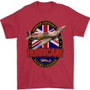 Hawker Hurricane Flying Legend Mens T-Shirt Cotton Gildan Red
