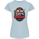 Hawker Hurricane Flying Legend Womens Petite Cut T-Shirt Light Blue