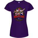 Hawker Hurricane Flying Legend Womens Petite Cut T-Shirt Purple