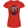 Hawker Hurricane Flying Legend Womens Petite Cut T-Shirt Red