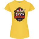 Hawker Hurricane Flying Legend Womens Petite Cut T-Shirt Yellow