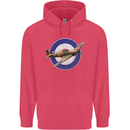 Hawker Hurricane With RAF Ensign Childrens Kids Hoodie Heliconia