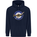 Hawker Hurricane With RAF Ensign Childrens Kids Hoodie Navy Blue