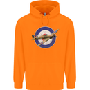 Hawker Hurricane With RAF Ensign Childrens Kids Hoodie Orange