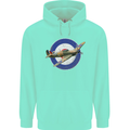 Hawker Hurricane With RAF Ensign Childrens Kids Hoodie Peppermint