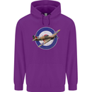 Hawker Hurricane With RAF Ensign Childrens Kids Hoodie Purple