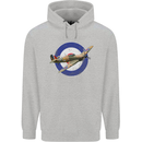 Hawker Hurricane With RAF Ensign Childrens Kids Hoodie Sports Grey