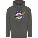 Hawker Hurricane With RAF Ensign Childrens Kids Hoodie Storm Grey