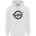Hawker Hurricane With RAF Ensign Childrens Kids Hoodie White