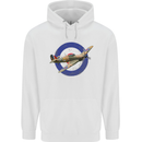 Hawker Hurricane With RAF Ensign Childrens Kids Hoodie White