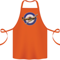 Hawker Hurricane With RAF Ensign Cotton Apron 100% Organic Orange
