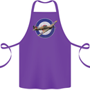 Hawker Hurricane With RAF Ensign Cotton Apron 100% Organic Purple