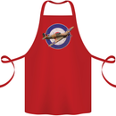 Hawker Hurricane With RAF Ensign Cotton Apron 100% Organic Red